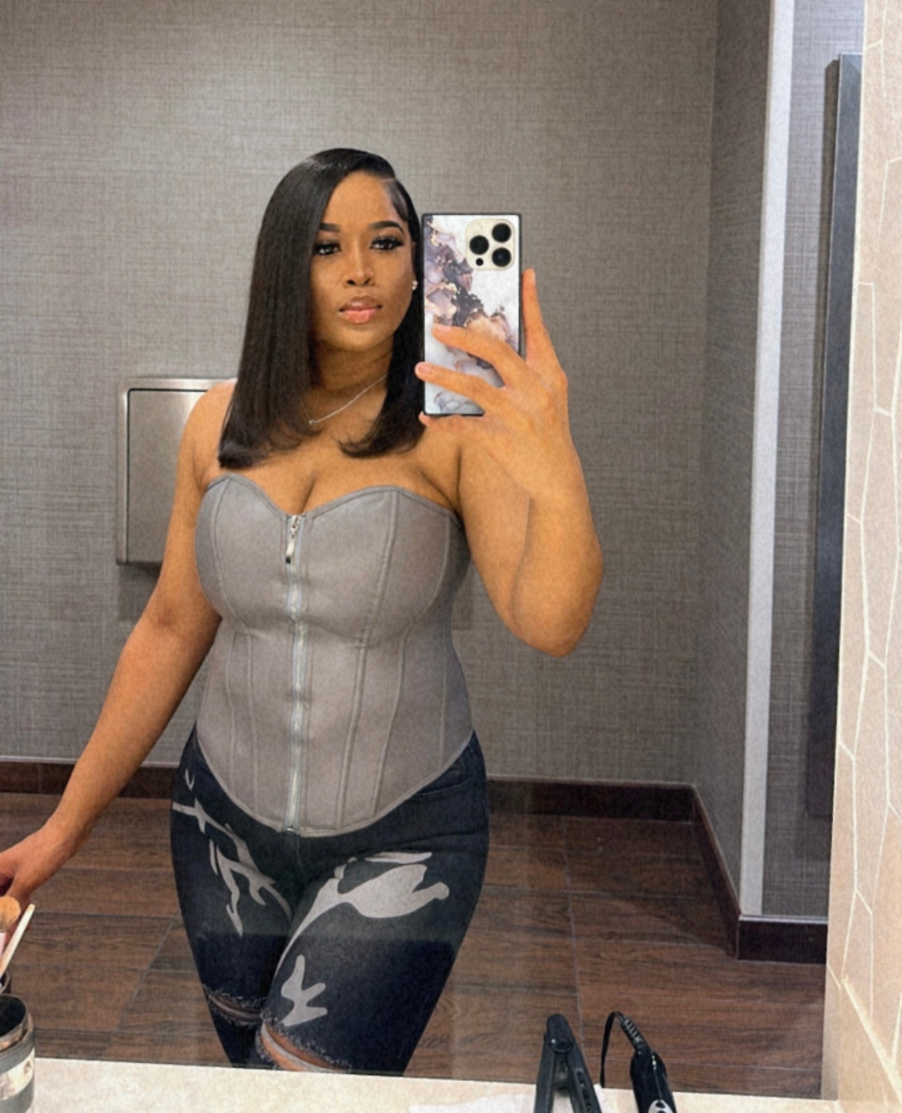 Gray Corset