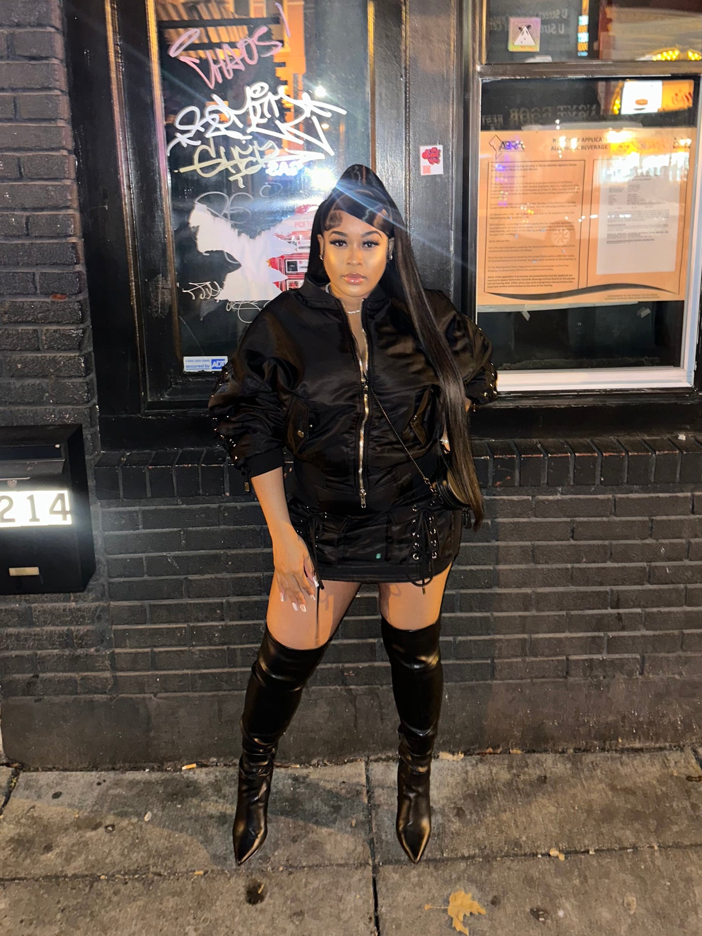 “The Bomb” Skirt Set (in Black)